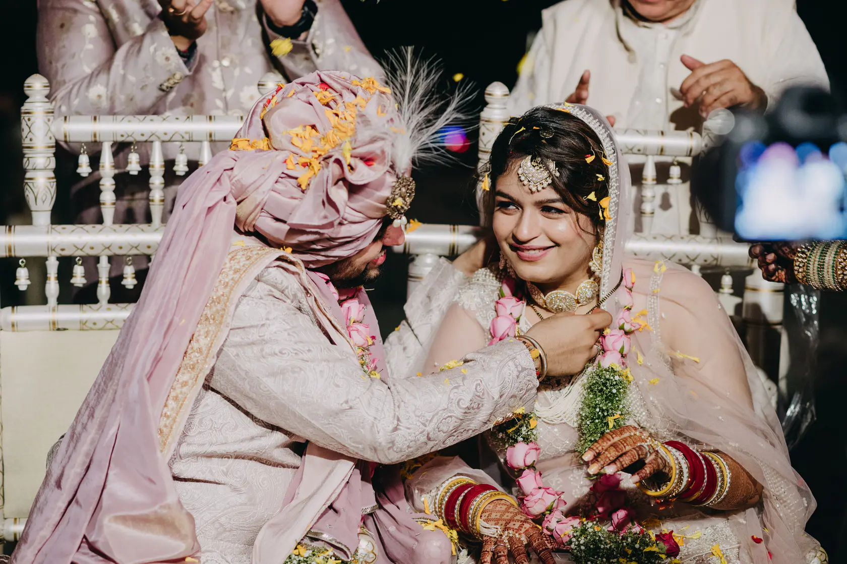 Portrait from Pearl and Nimish's wedding