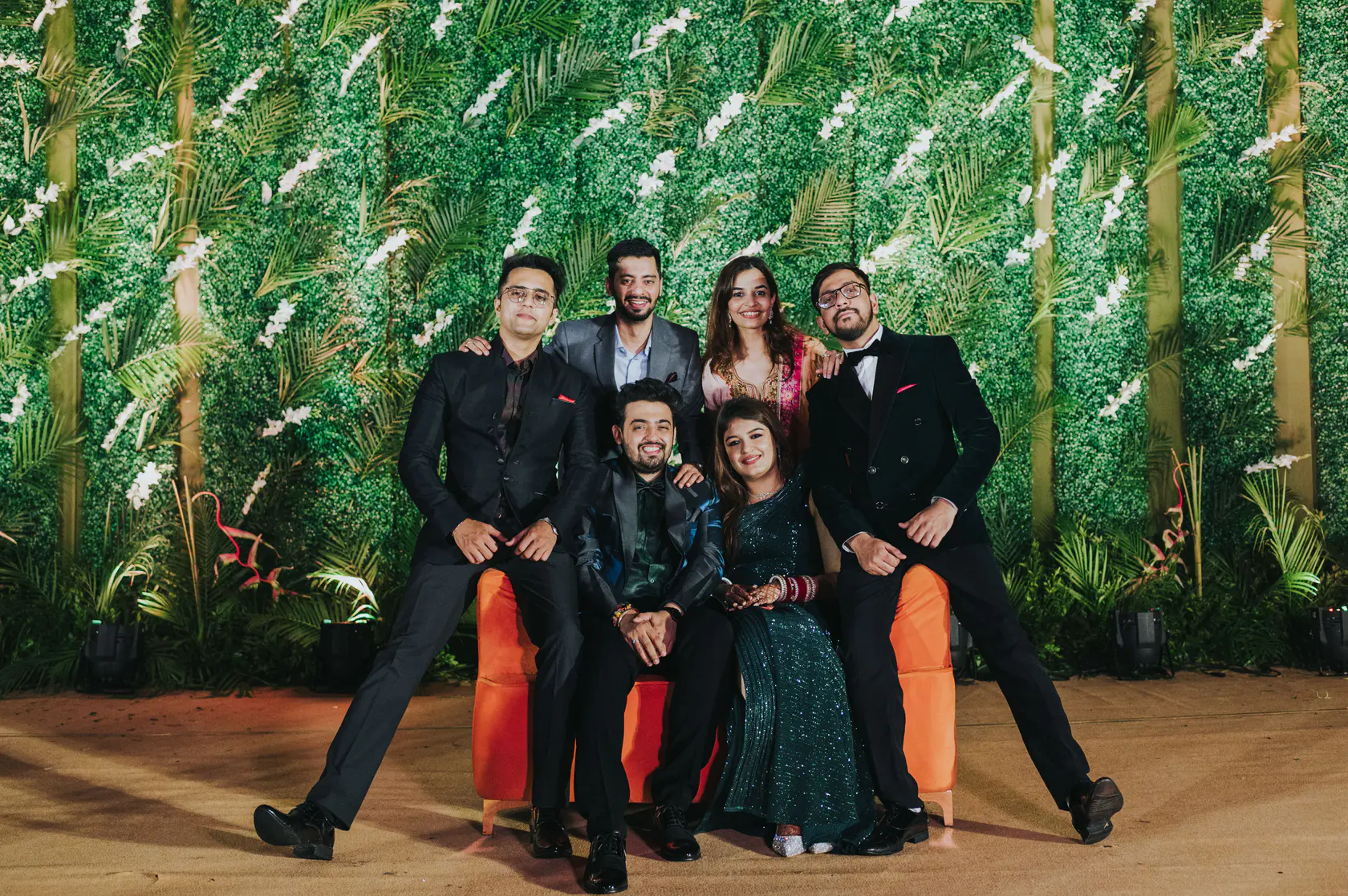 Portrait from Pearl and Nimish's reception