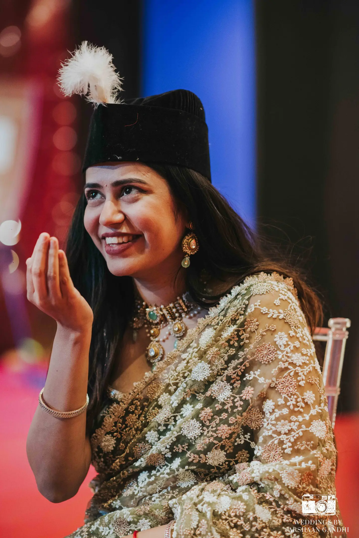 Portrait from Priyansh and Aditi's wedding day