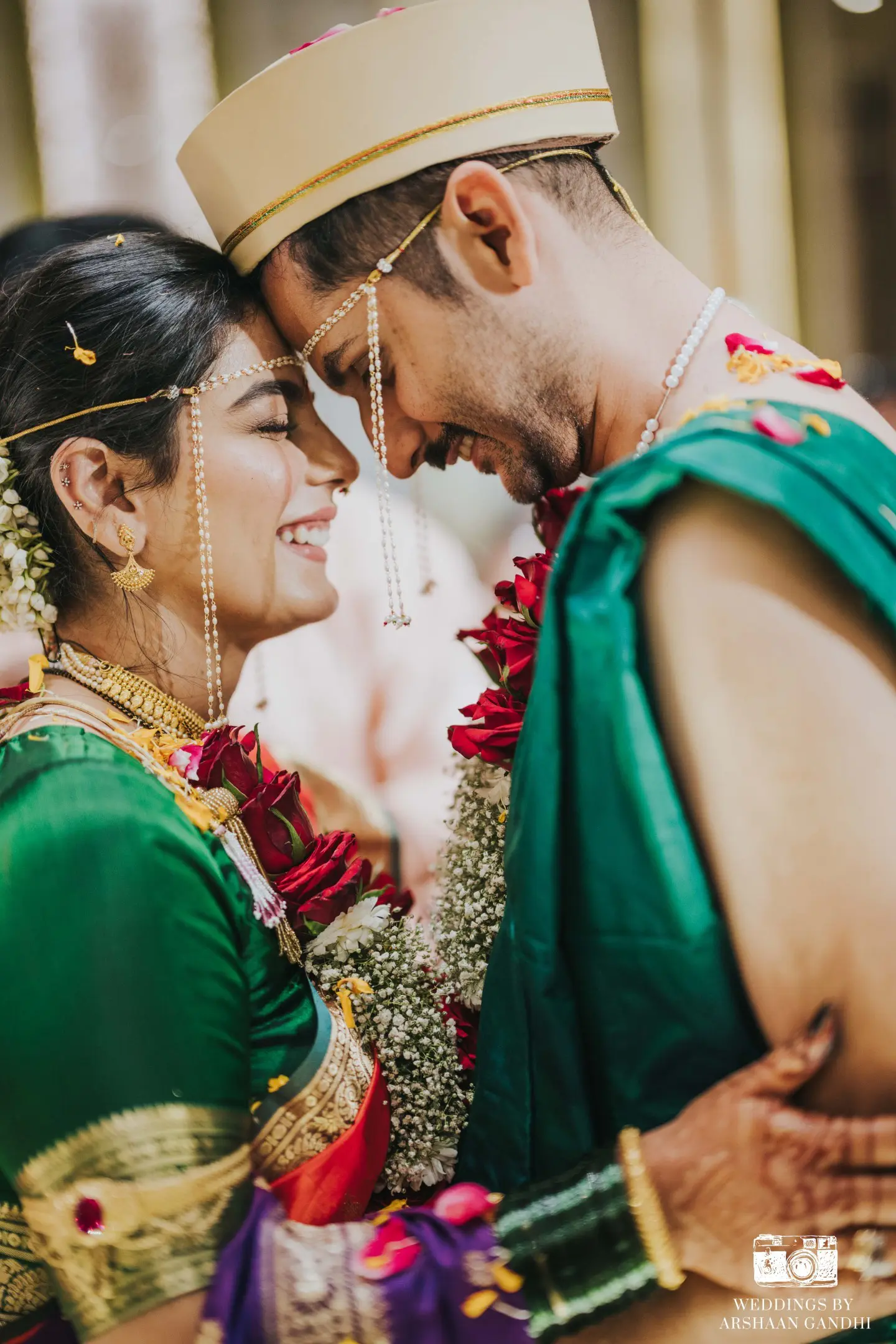 Portrait from Priyansh and Aditi's wedding day