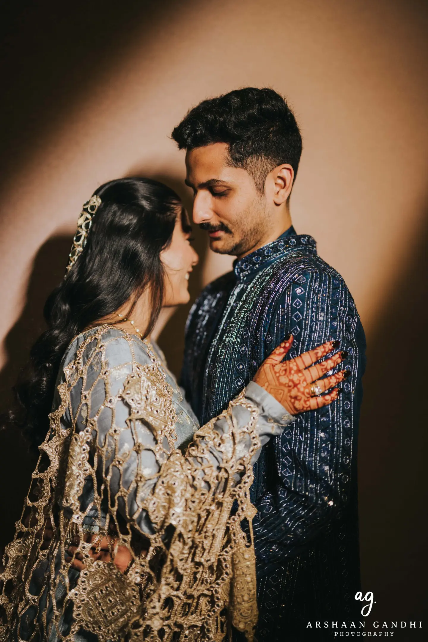 Portrait from Priyansh and Aditi's haldi sangeet