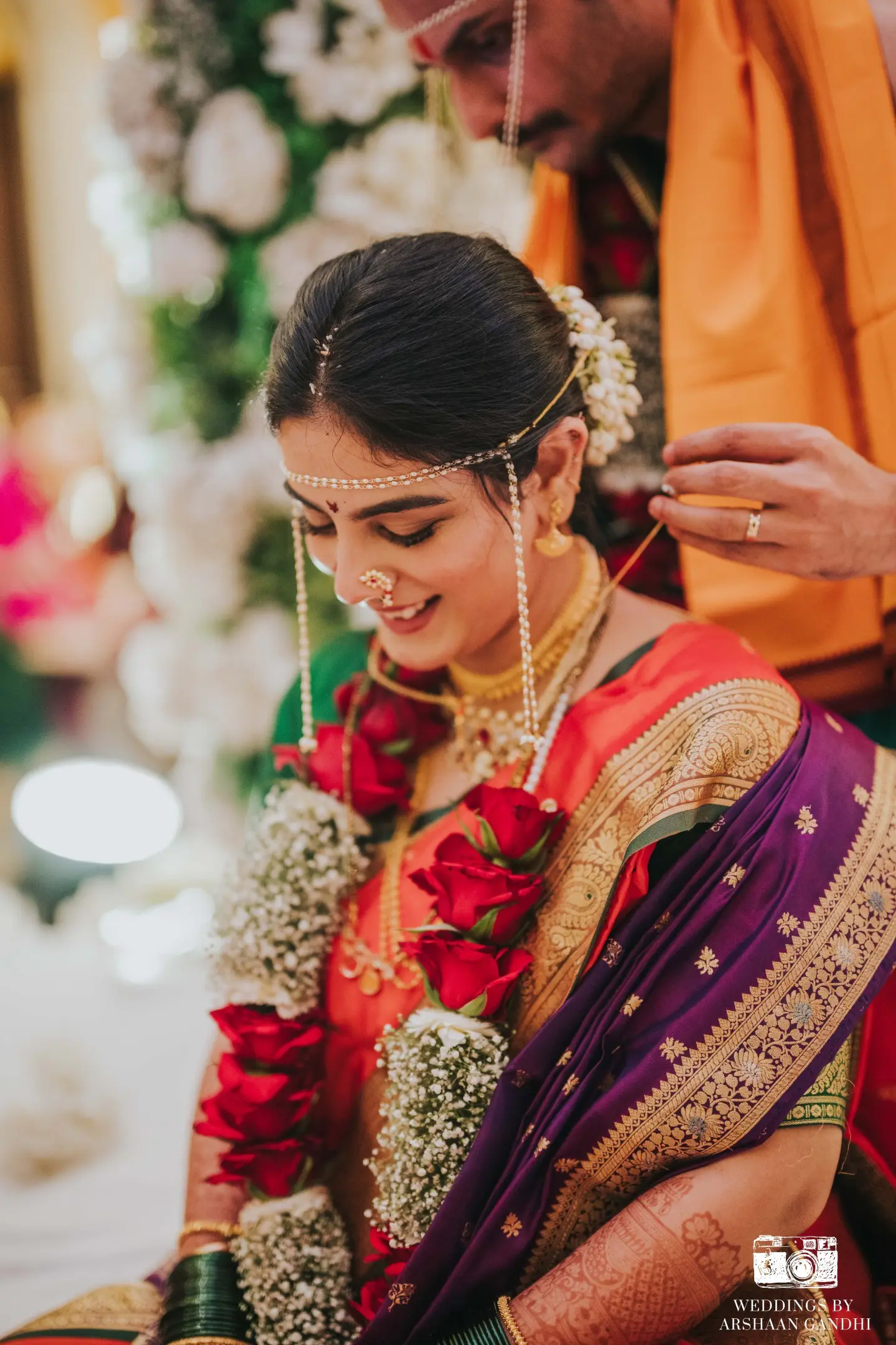 Portrait from Priyansh and Aditi's wedding day