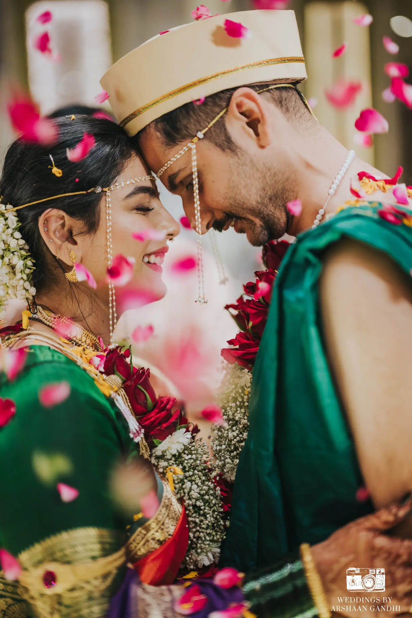 Portrait from Priyansh and Aditi's wedding day