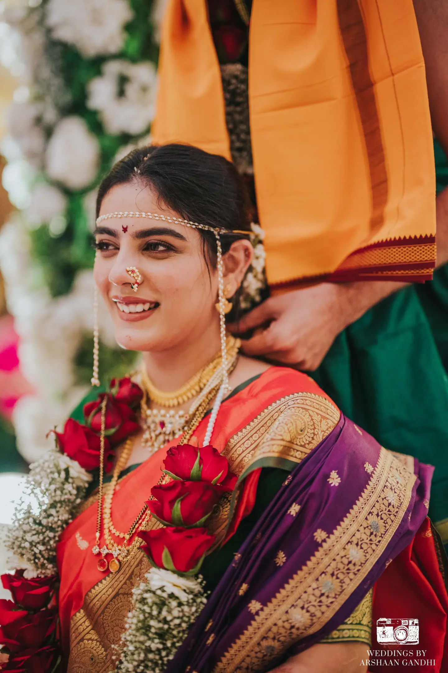 Portrait from Priyansh and Aditi's wedding day
