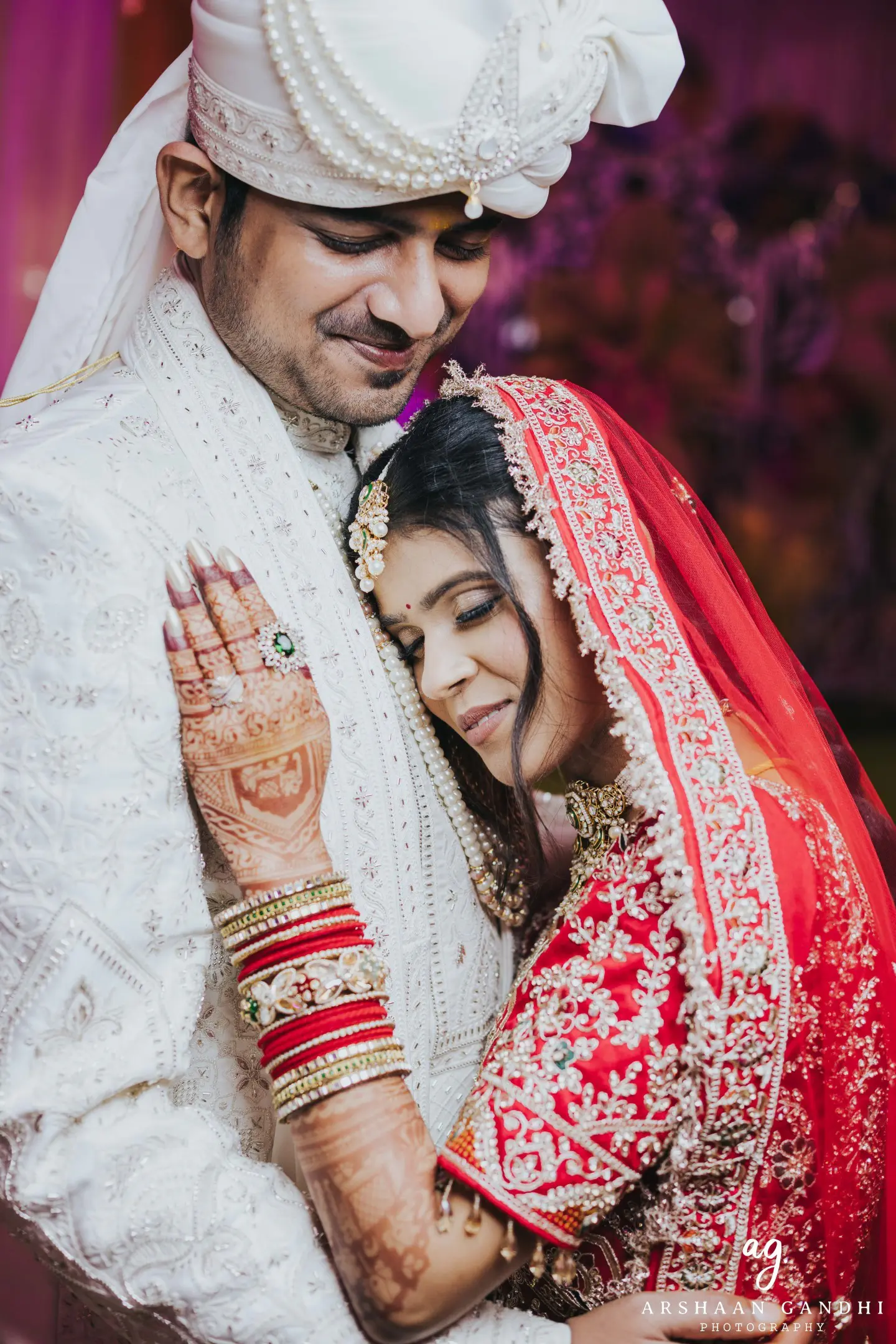 Shaily and Shyam photographed together during their reception wedding candid