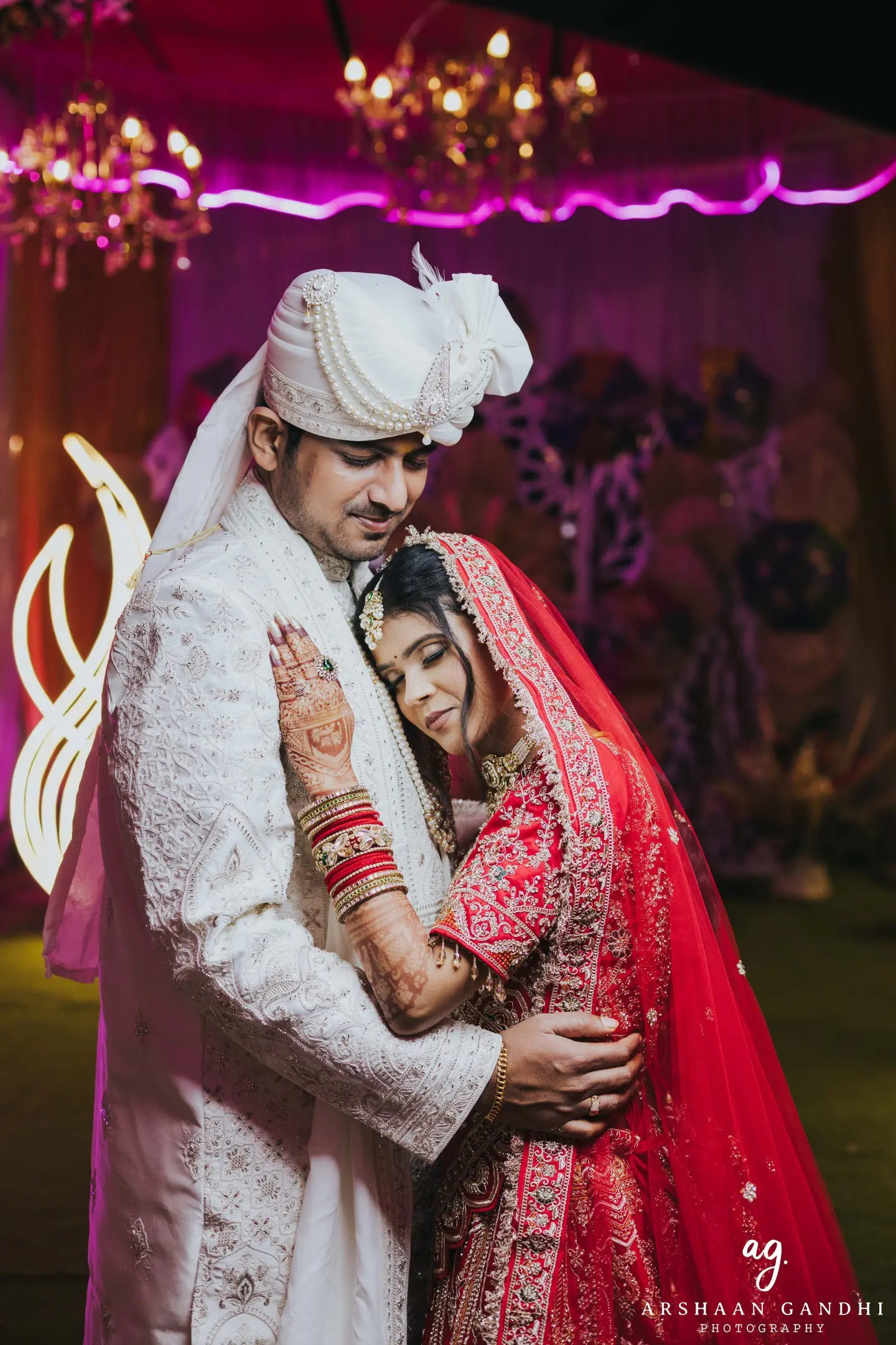Shaily and Shyam photographed together during their reception wedding candid