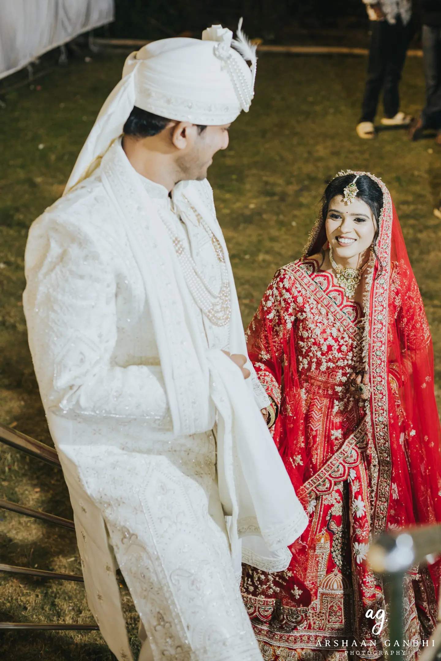 Shaily and Shyam photographed together during their reception wedding candid