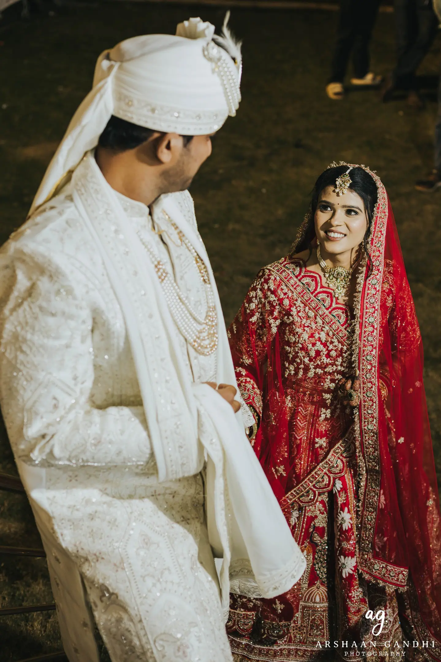 Shaily and Shyam photographed together during their reception wedding candid