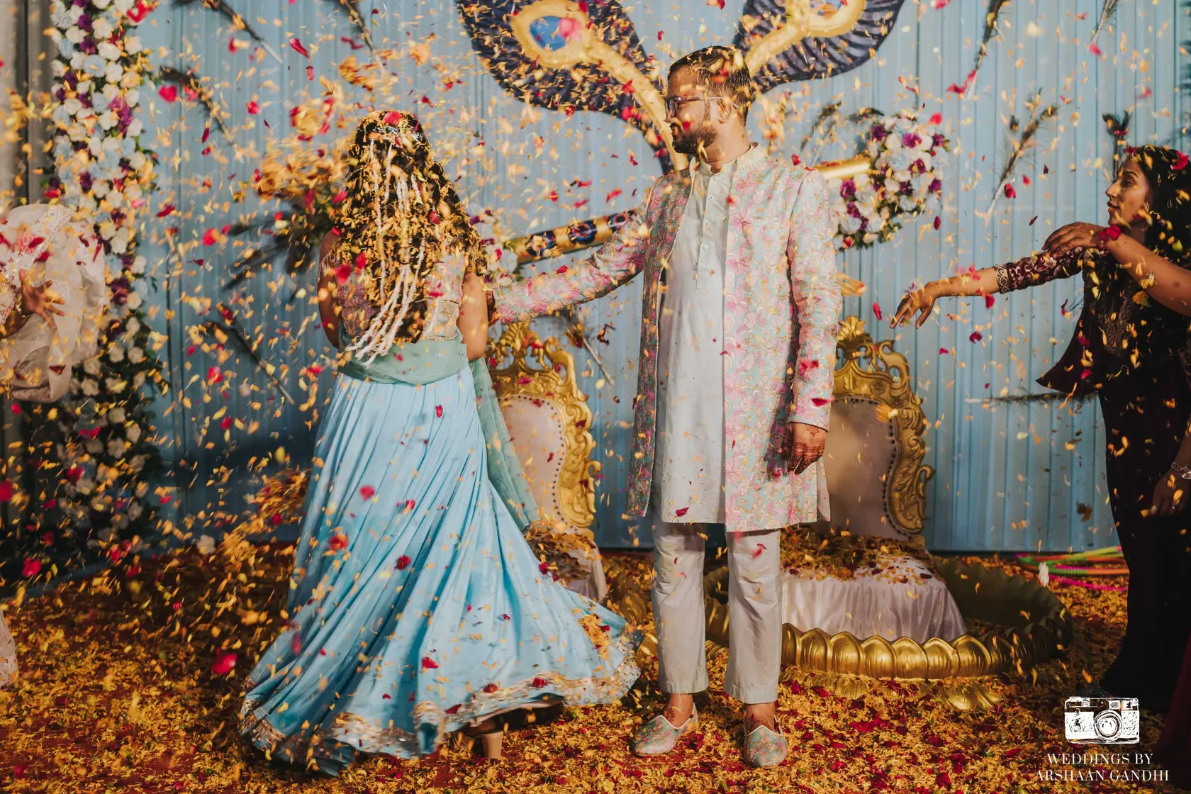 Carnival + Sangeet detail from Vikas and Sahni's wedding